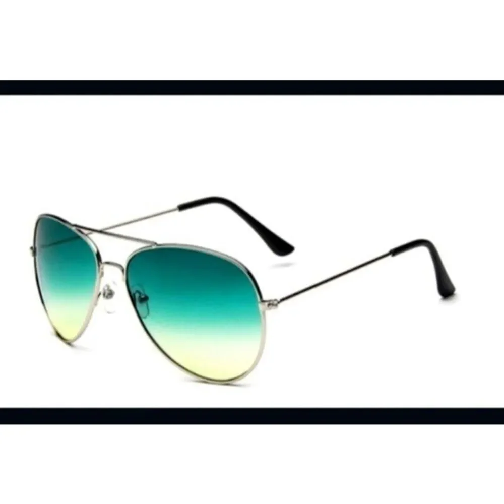 Yellow and green retro Sunglasses